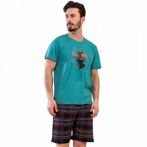 Pijamale Barbati cu Pantalon Scurt Vienetta | MAN Model 'Forged in the North'