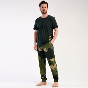 Pijamale Barbati din Bumbac Vienetta|MAN, Model 'Always UP'