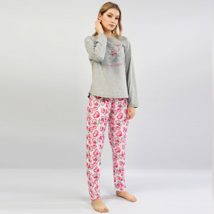 Pijamale Confortabile Vienetta, Model 'Good Day to be Happy!'