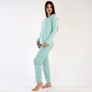 Pijamale Dama din Bumbac 100% Vienetta, Model 'New Vision'