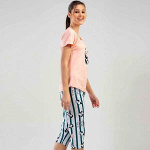 Pijamale Dama Vienetta din Bumbac 100%, Model 'Better in Pajamas' 🧸