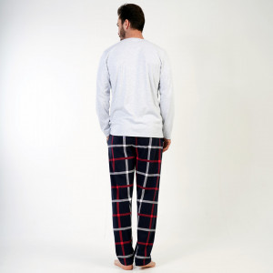 Pijamale din Bumbac Interlock Vienetta | MAN Barbati Model 'All You Need is Sleep'
