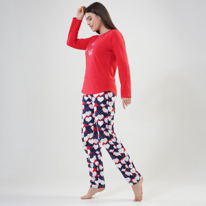 Pijamale Vienetta din Bumbac Model 'Be You Tiful'