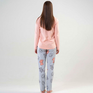 Pijamale Vienetta din Bumbac, Model 'Oh Happy Day!'