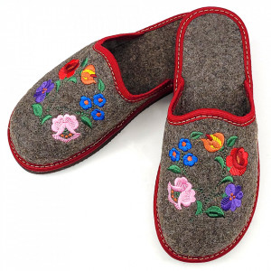 Papuci de Casa Universali din Postav Model 'Paradise Garden' Bosaco