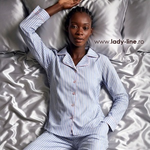 Women's Buttoned Pajamas Vienetta Model 'Why Not' | Luxury and Refinement - Img 8