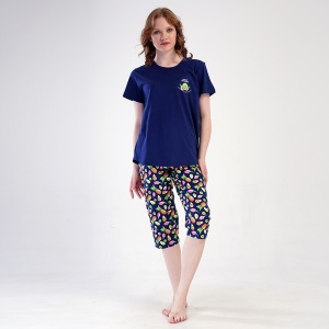 Women's Plus Size Pajamas Vienetta Model 'Fresh Summer' | 100% Cotton, Superlative Comfort