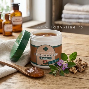 Textură catifelată de balsam-gel cu absorbție rapidă și efect răcoritor pe piele.