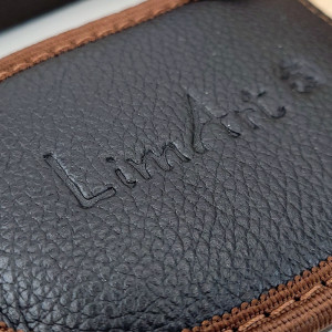 Papuci de Casa din Piele cu Talpa Groasa Culoare Maro, Model 'Luxury Man' Dark Brown