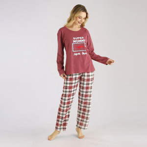 Pijama Dama Confortabila Brand Serena Model 'Super Mommy'