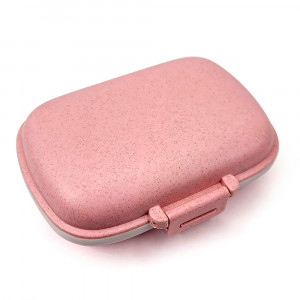 Organizator Medicamente Tip Valiza cu 8 Compartimente Model Traveling Pink