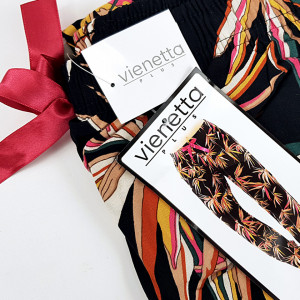 Pantalon Lung din Bumbac Pijama Dama Vienetta Model 'Nature'