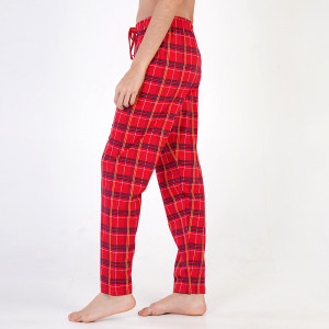 Pantaloni Pijama din Bumbac 100% Vienetta Model 'Sweet and Caring'