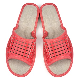 Papuci de Casă Damă cu Talpă Flexibilă | 'Summer Circle' Pink | Confort Ergonomic și Respirabilitate