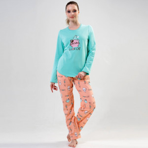 Pijama Vatuita la Interior din Bumbac, Brand Vienetta, Model 'Love Cat' 😻