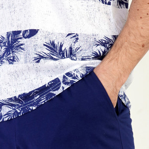 Pijamale Barbati Pantalon Scurt Vienetta | MAN Model 'Hawai Beach' ☀️