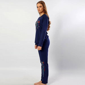 Pijamale Confortabile din Bumbac, Pijamale Vienetta, Model 'Queen of Manhattan' 👑