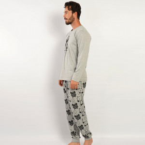 Pijamale Confortabile pentru Barbati Gazzaz by Vienetta Model 'Don't Wake Me Up'
