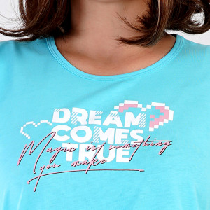 Pijamale Dama Marimi Mari Vienetta Model 'Dream Comes True' Blue
