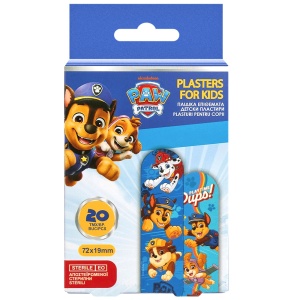 Plasturi pentru Copii 20 Buc Model Paw Patrol - Protecție și Aventură