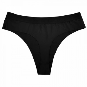Chilot Tanga fara Cusaturi cu Banda Elastica Secret's Essential Culoare Negru