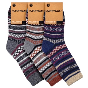 Calitate garantată: detaliu cu eticheta produsului din setul Heritage Wool.