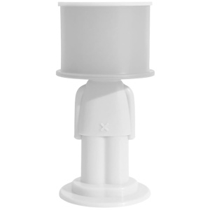 Silicone Door Stopper with Wall Mount Anti-Collision Gray 4x8.5 cm | Silent Protection