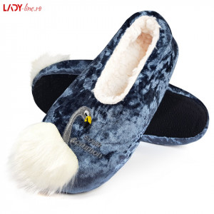 Slippers Ballerini, 'Flamingo Soul' Blue Anthracite - Img 1