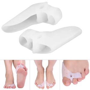 Separator și Corector Deget Mare + 2 Degete Picior | Protecție Monturi, Gel Silicon