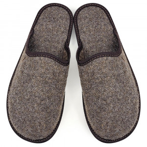 Universal Cloth Slippers Lim Art Model 'Basic' Dark Brown