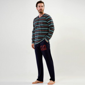 Vienetta Plus Size Pajamas | MAN for Men Model 'Run Fast'