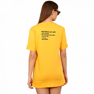 Camasa de Noapte Mini, Ghiche Fashion, Model 'The Cities Moschino' Yellow