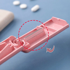 Organizator Medicamente cu Cutit pentru Taierea Medicamentelor