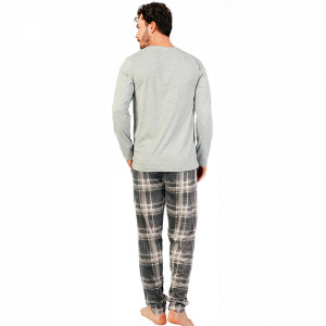 Pijamale Barbati Gazzaz by Vienetta Model 'Super Hero' Gray