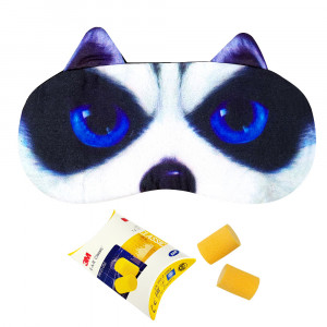 Ochelari Dormit si Antifoane Interne Urechi, Model Sweet Eyes Husky