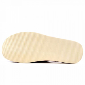 Papuci de Casa din Piele Culoare Alb, Model 'Summer London Brogue'