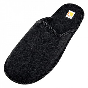 Papuci de Casa Universali din Postav Model 'Basic' Bosaco Black