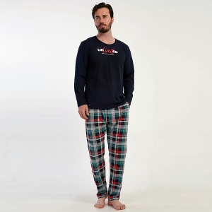 Pijama Bărbați Vienetta|MAN 'UnLimited' | Stil Dinamic și Confort din Bumbac 100%