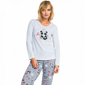 Pijama Dama Vienetta Model 'My Love' Gray