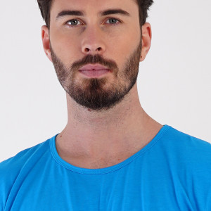 Pijamale Barbati cu nasturi Vienetta|MAN, Model 'Respect' Blue
