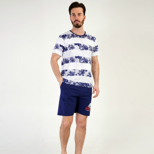 Pijamale Barbati Pantalon Scurt Vienetta | MAN Model 'Hawai Beach' ☀️