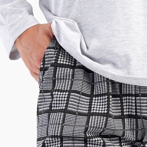 Pijamale Bărbați Vienetta | MAN Model 'Bronx Nights'. Pijama detaliu buzunare pantalon.