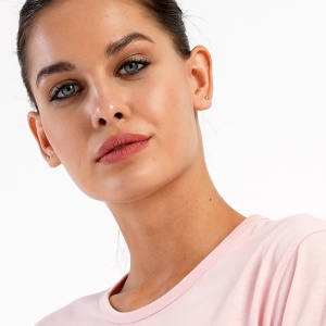 Pijamale Dama Mărimi Mari Vienetta Model 'Always With You' Baby Pink | Confort și Iubire. Prezentare model.