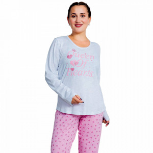 Pijamale Dama Marimi Mari Vienetta Model 'Queen of Hearts'