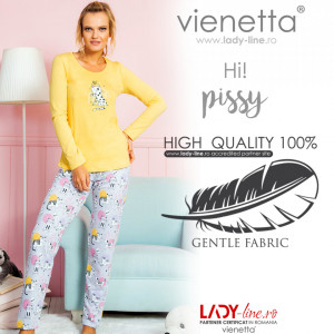 Pijamale Dama Vienetta Model 'Hi Pissy'