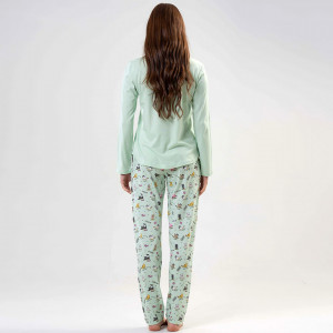 Pijamale din Bumbac Dama, Brand Vienetta, Model 'Awesome Move'