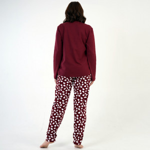 Pijamale Groase din Bumbac Interlock, Brand Vienetta, Model 'Simple Love'