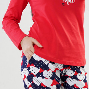 Pijamale Vienetta din Bumbac Model 'Be You Tiful'