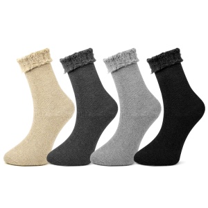 Sosete Termo din Lână Set 4 Buc, Marca UK LOOKeN® Model 'Extra Warm' Cozy