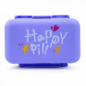 Suitcase-Type Medicine Organizer with 6 Compartments